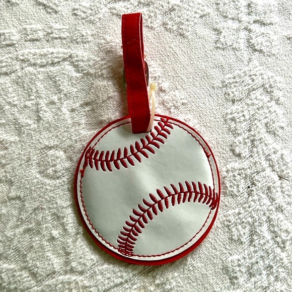 Other - Baseball Luggage Tag – Red Stitch Travel ID Bag Ta